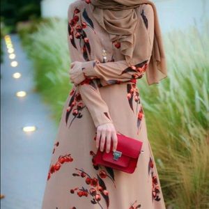 Annah Hariri. AUTUMN CHERRY maxi dress